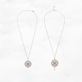 Auspicious Origin Large Pendant Necklace Silver